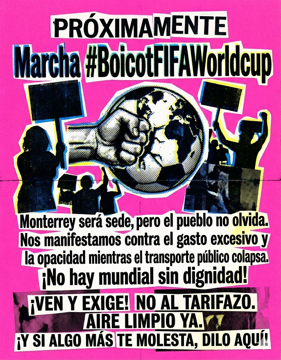 Cartel de Convocatoria Boicot FIFA