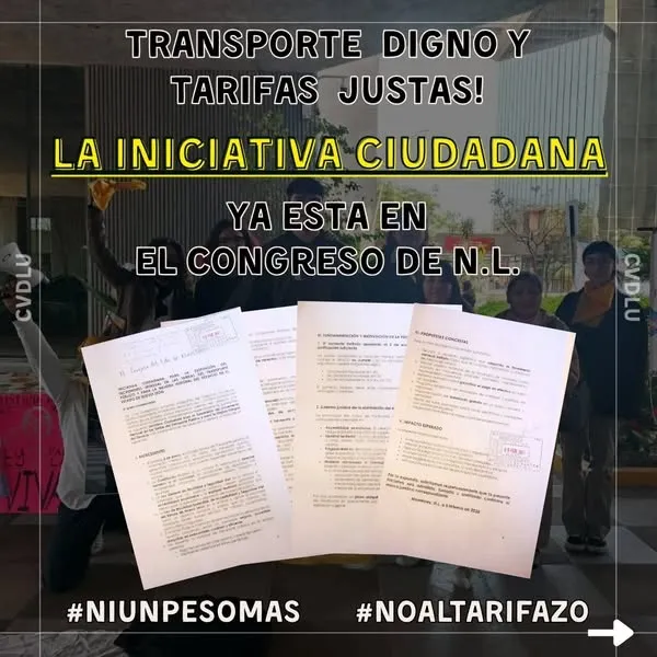 1000 firmas entregadas al Congreso